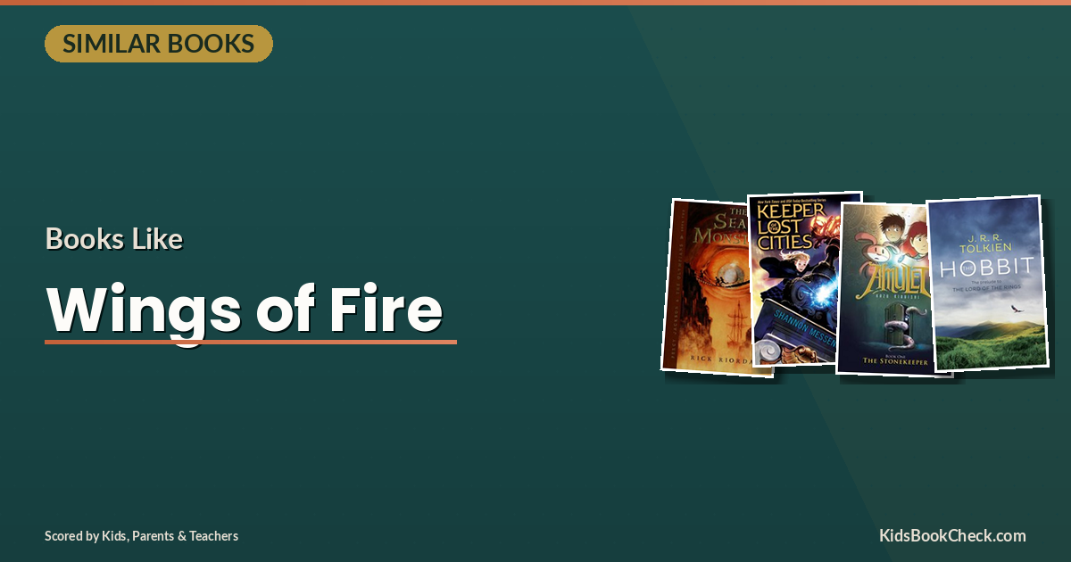 Fantasy books similar to Wings of Fire for dragon-loving kids