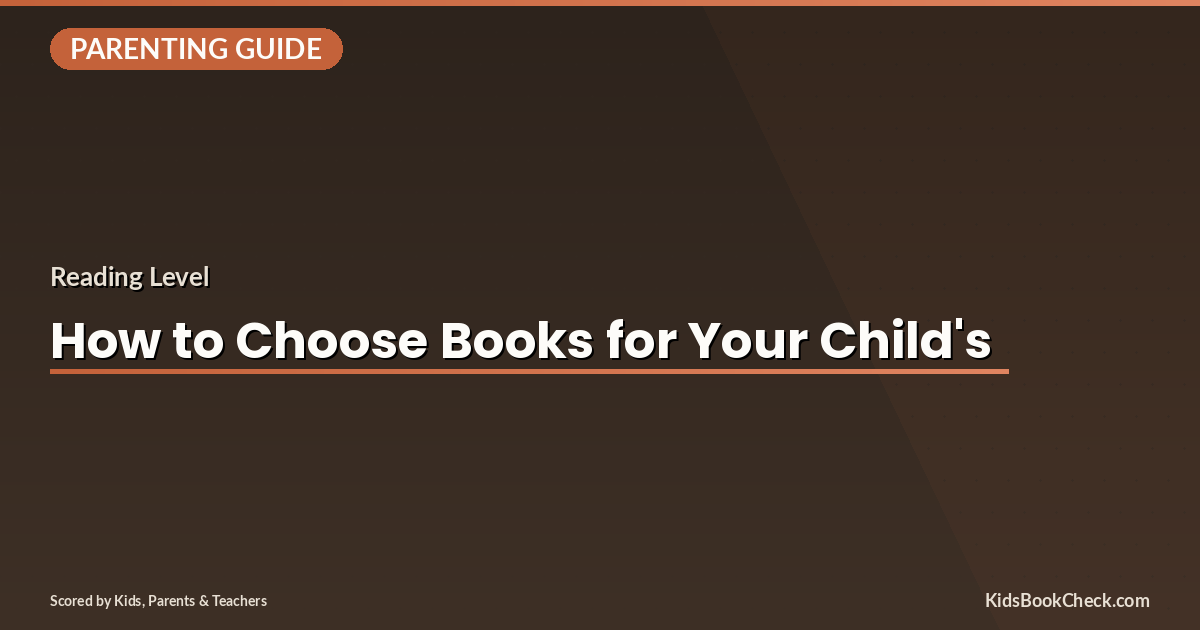 Guide illustration for parents choosing children's books