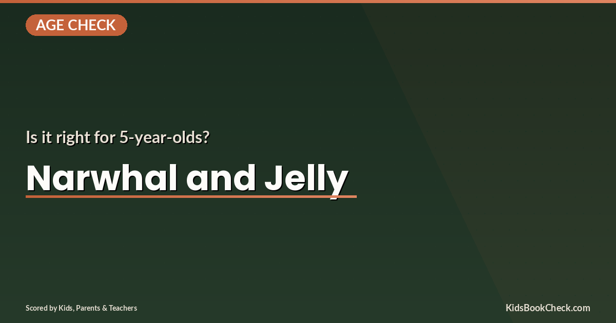 Narwhal and Jelly book cover featuring a cheerful narwhal and jellyfish characters in blue water