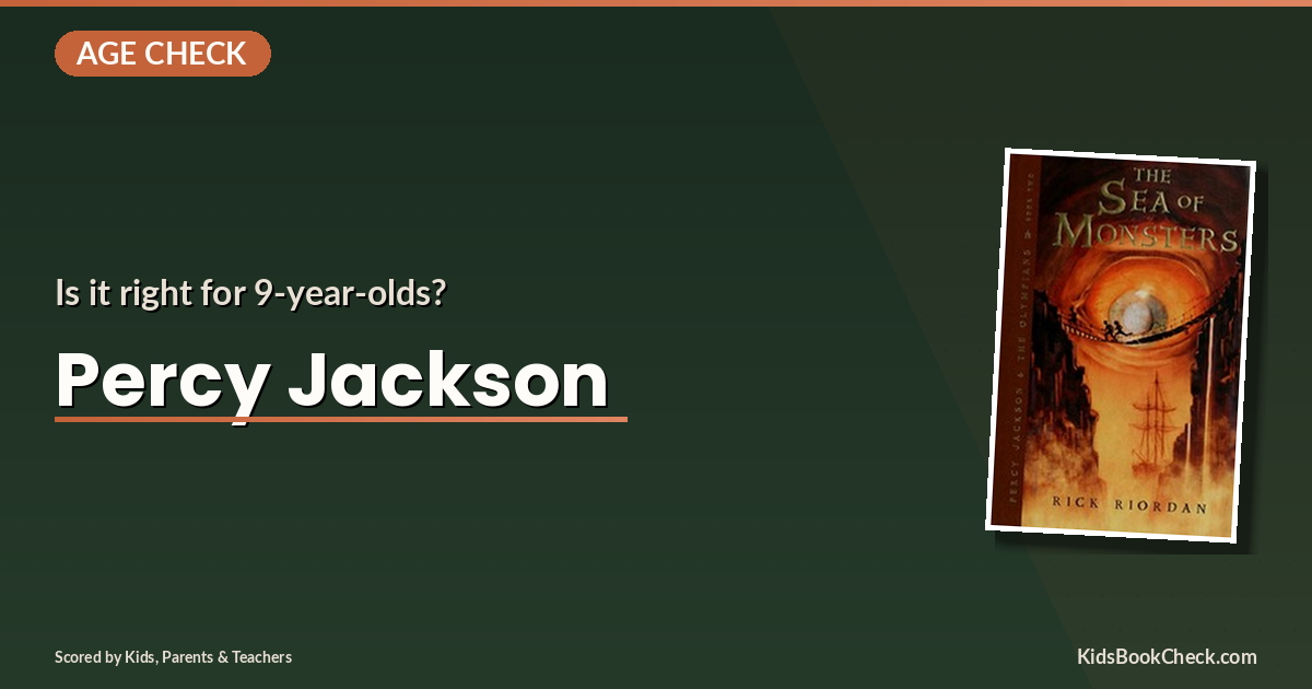 Percy Jackson and the Sea of Monsters book cover with rating breakdown